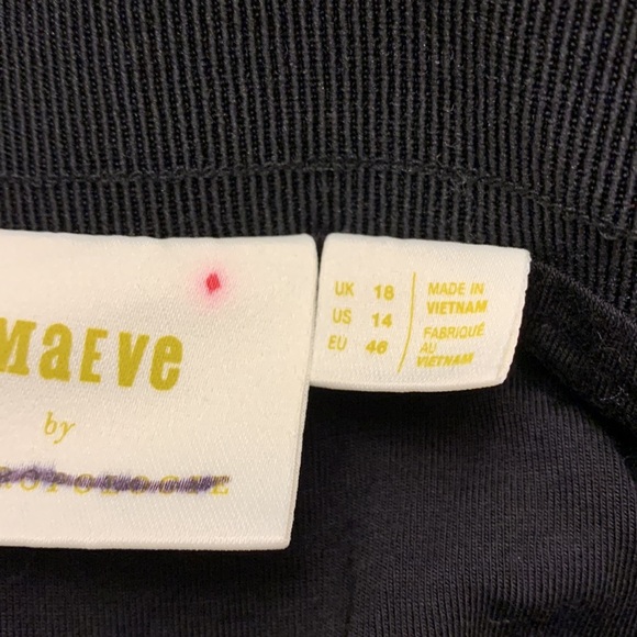 New Anthropologie Maeve Anina Shimmer Midi Skirt Size 14 stretch waist - Picture 7 of 8